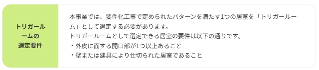 トリガールーム注意事項